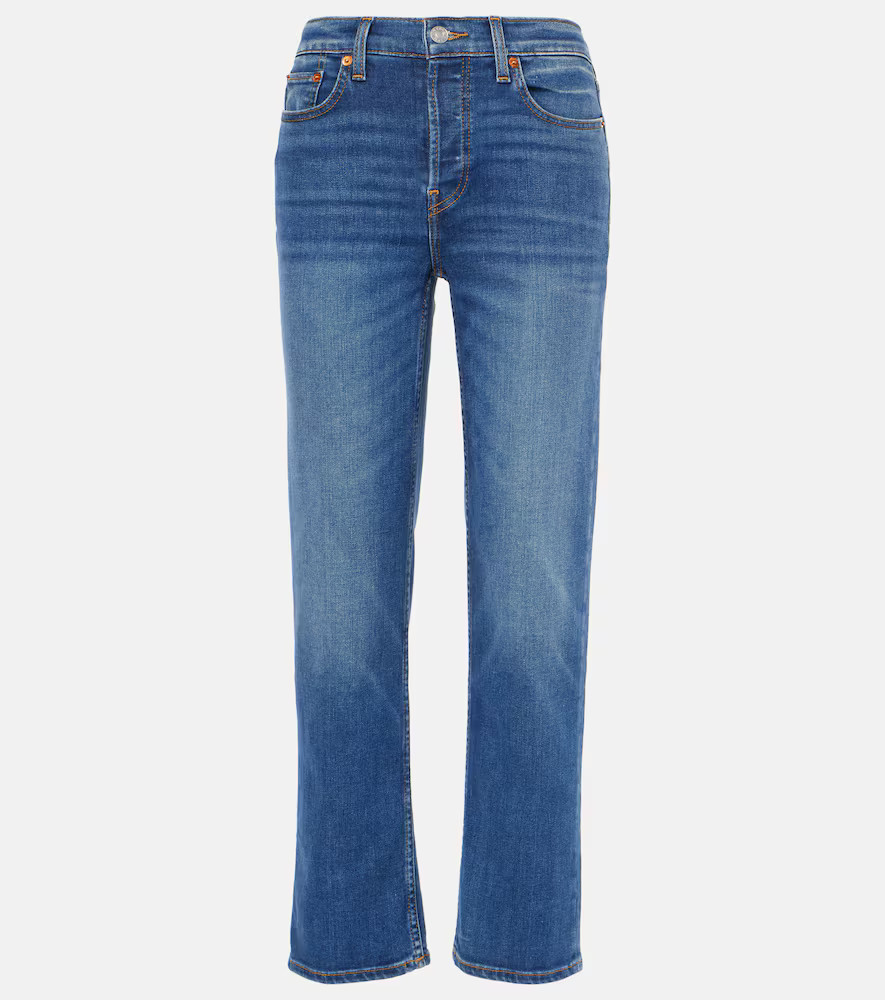 Re/Done Stove Pipe mid-rise straight jeans | Mytheresa (US/CA)