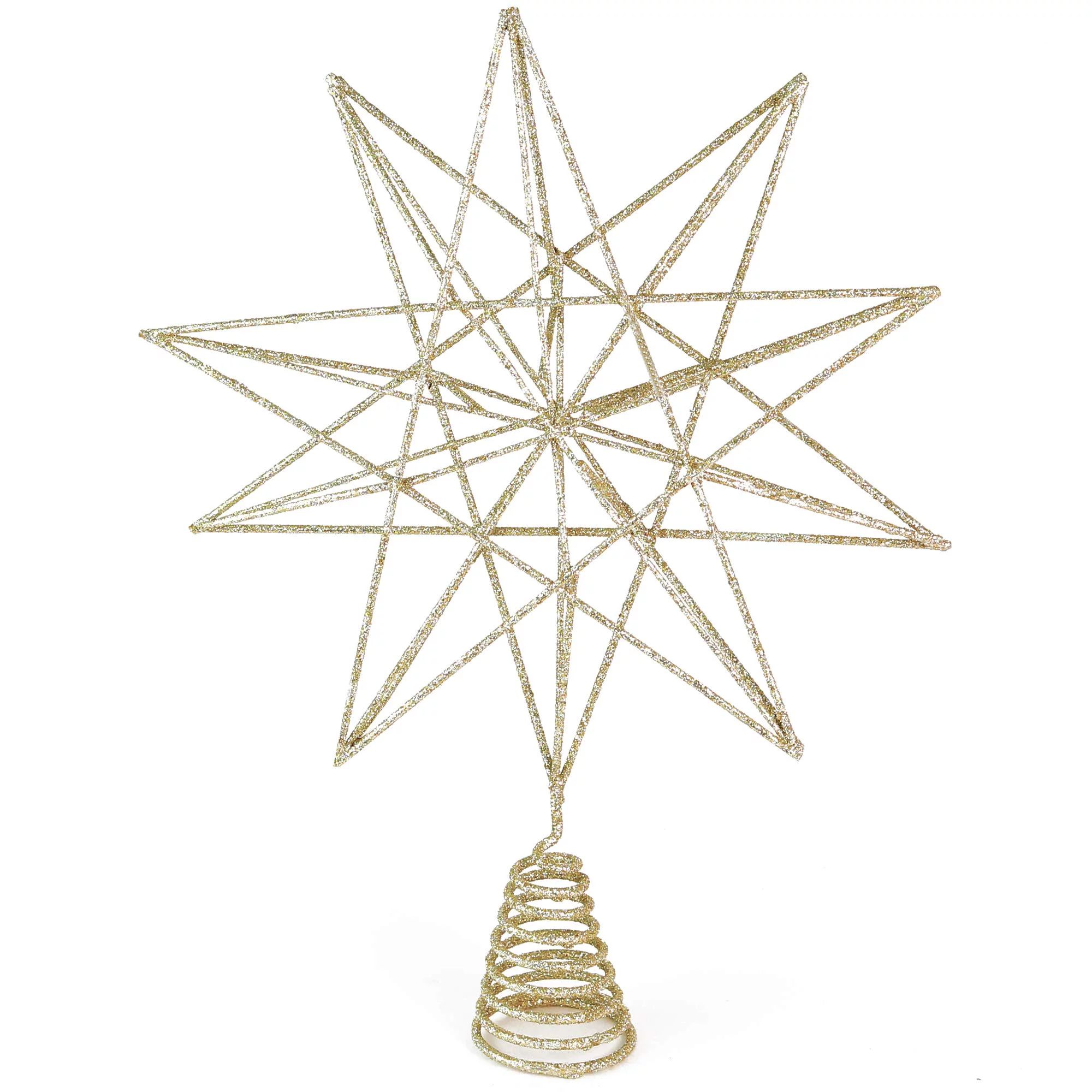 Ornativity Sparkly Wire Star Gold Metal Christmas Tree Topper, 1.3" - Walmart.com | Walmart (US)