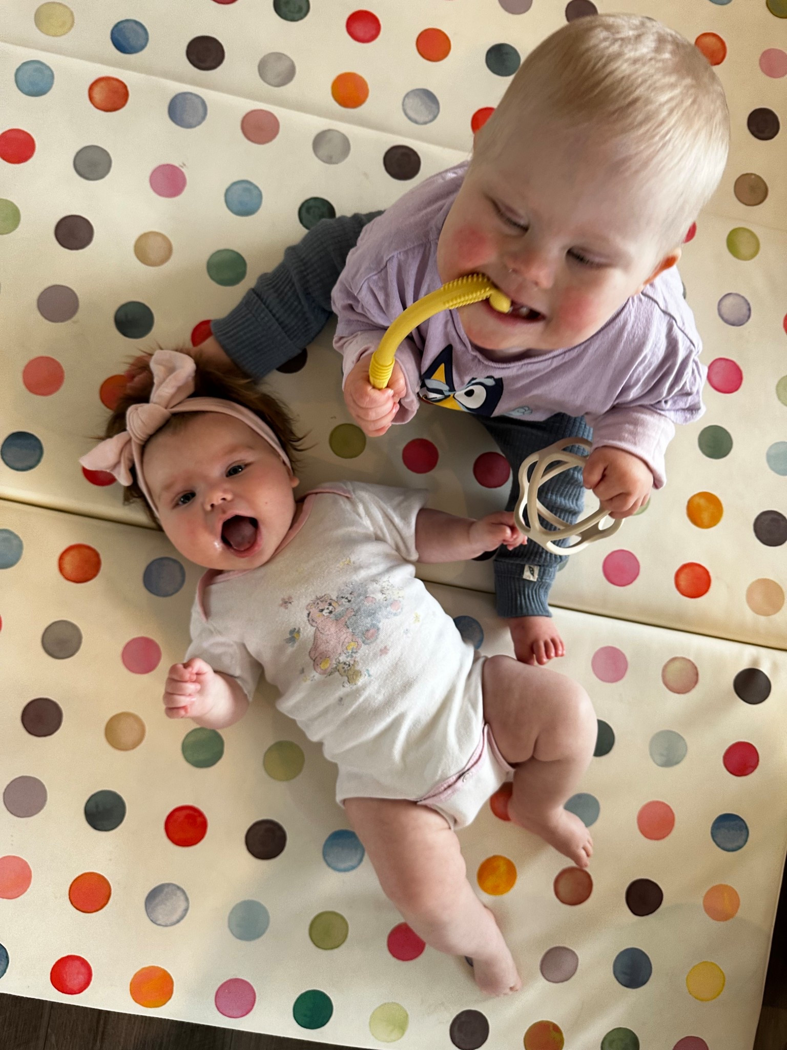 Ozzys all time favorite spot to play!! She calls it get dot dot and has learned to crawl on this beautiful little piece 

#LTKKids #LTKFamily #LTKHome