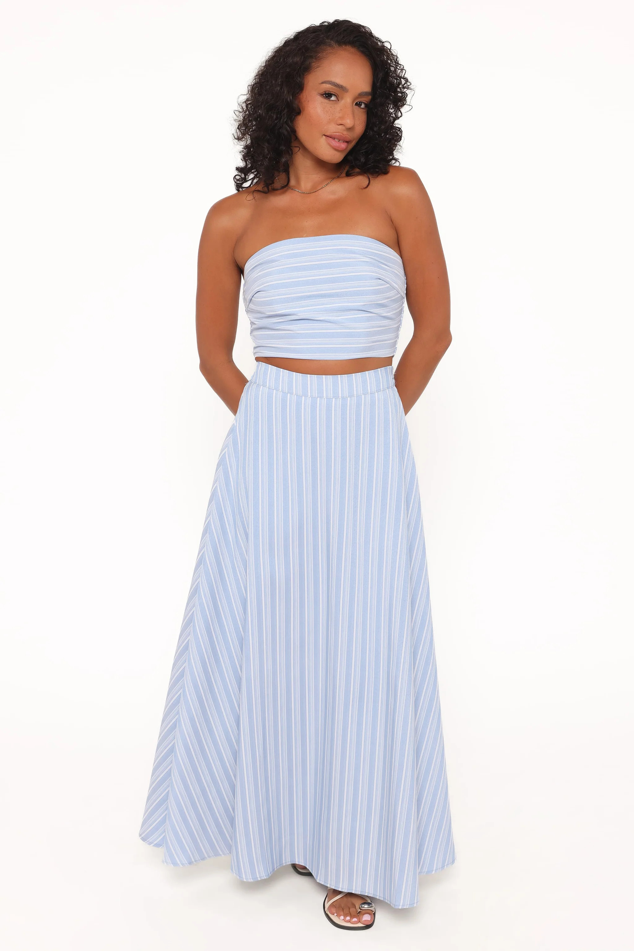 Serafina Two Piece Set - Blue Stripe | Petal & Pup (US)