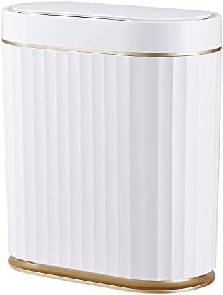 Bathroom Trash Can with Lid - ELPHECO Automatic Garbage Can, 2 Gallon Slim Smart Trash Can, Small... | Amazon (US)
