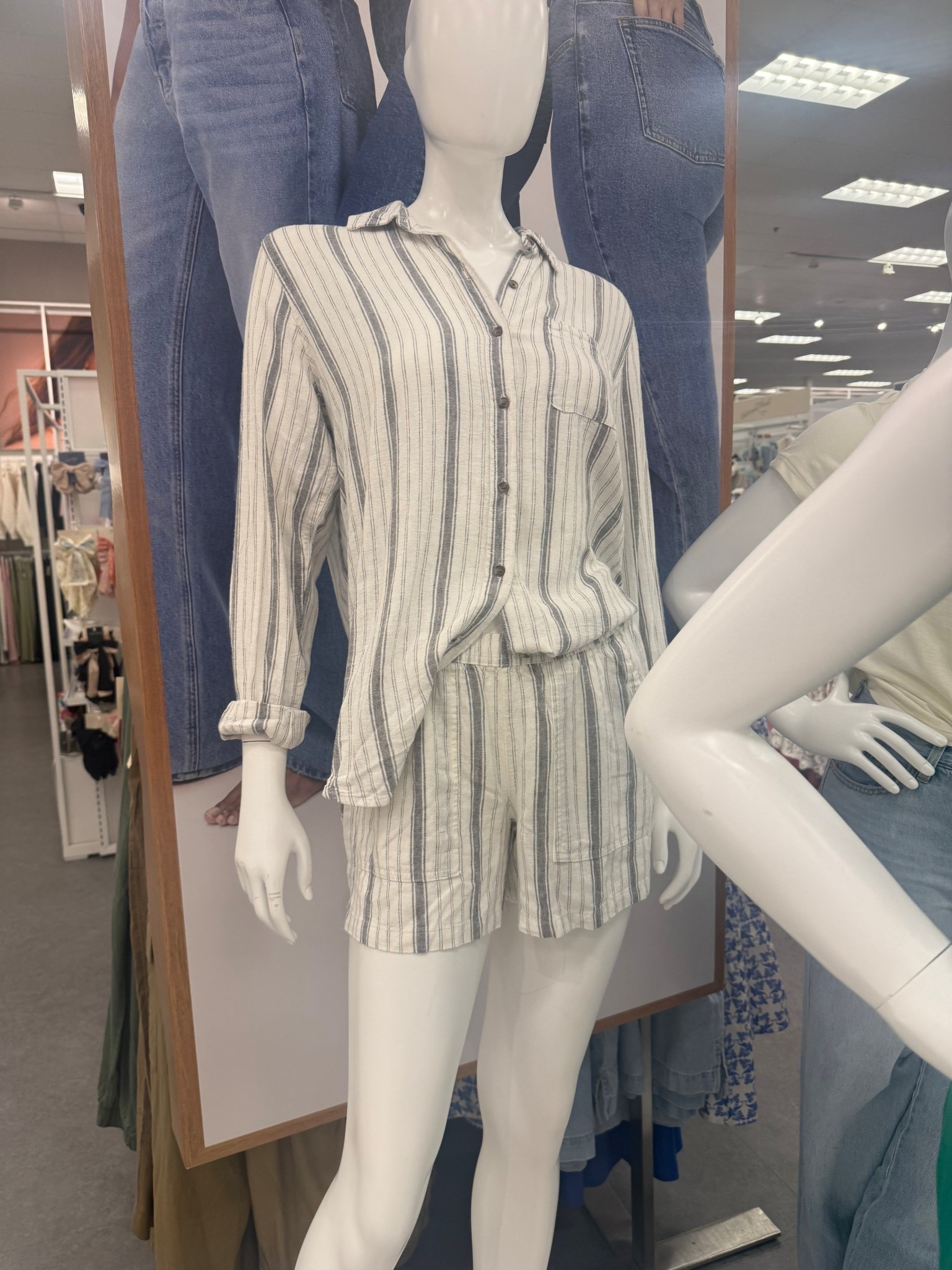 Target summer spring plaid butt down 