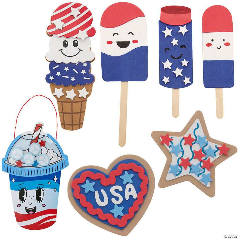 Bulk Patriotic Sweet Treat Craft Kit Assortment - Makes 48 | Oriental Trading Company