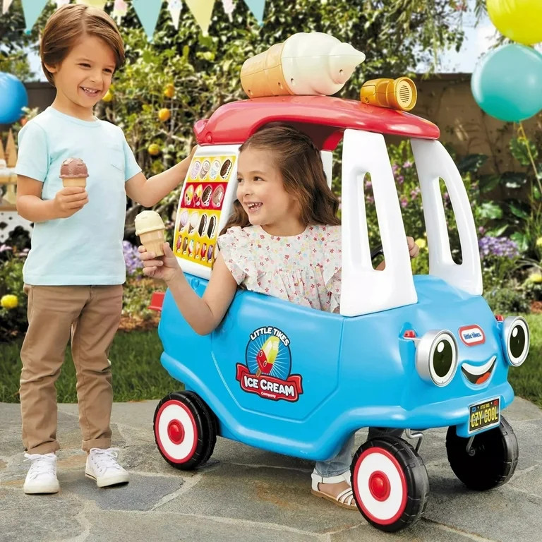 Little Tikes Cozy Coupe Ice Cream Truck Foot-To-Floor Toddler Ride-on Car - For Kids Boys Girls A... | Walmart (US)