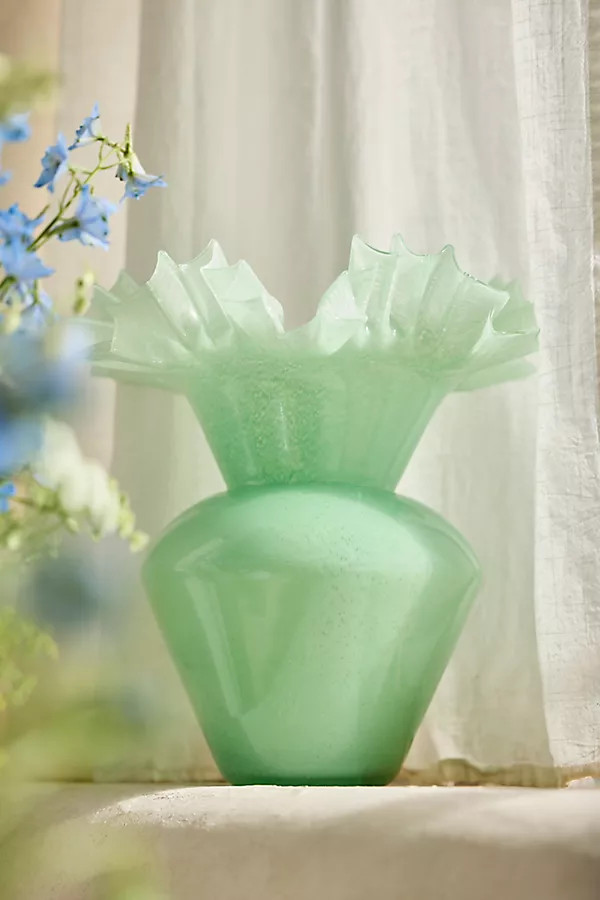 Ruffled Glass Vase | Anthropologie (US)