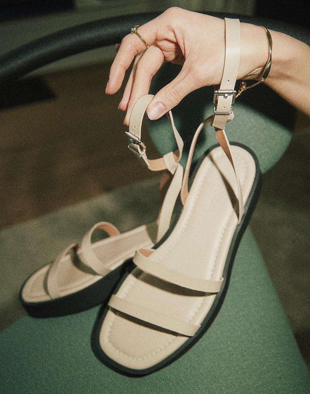 The Birdie Double-Strap Platform Sandal | Madewell