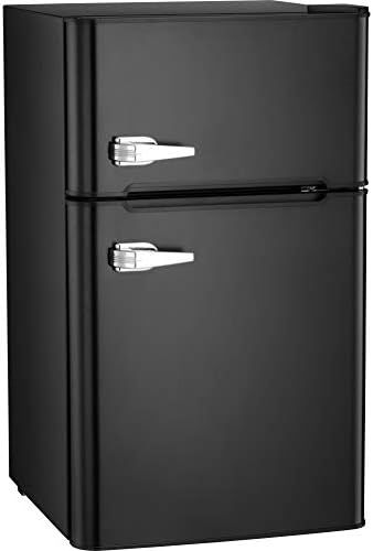 Antarctic Star Compact Mini Refrigerator Separate Freezer, Small Fridge Double 2-Door Adjustable ... | Amazon (US)