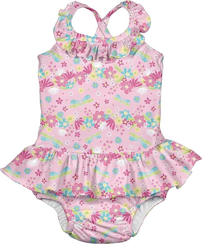 i play. by green sprouts Girls' One-Piece Swimsuit with Built in Reusable Swim Diaper | Amazon (US)
