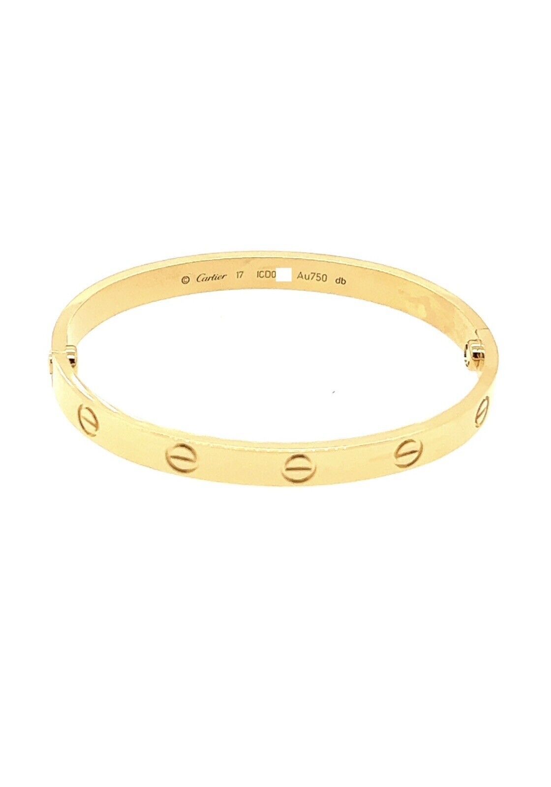 ?Authentic Cartier 18k Yellow gold Love Bracelet Size 17 | eBay US