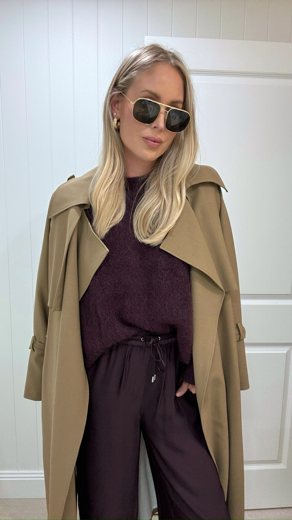 I have to apologise, but the knit and pants in this colour have sold out. HOWEVER!! The same combo in black or cream—especially styled with a trench in this colour—is currently 30% off! I’d love to have all the colour options, but 💸💸💸 

#LTKstyletip #LTKaustralia #LTKautumn