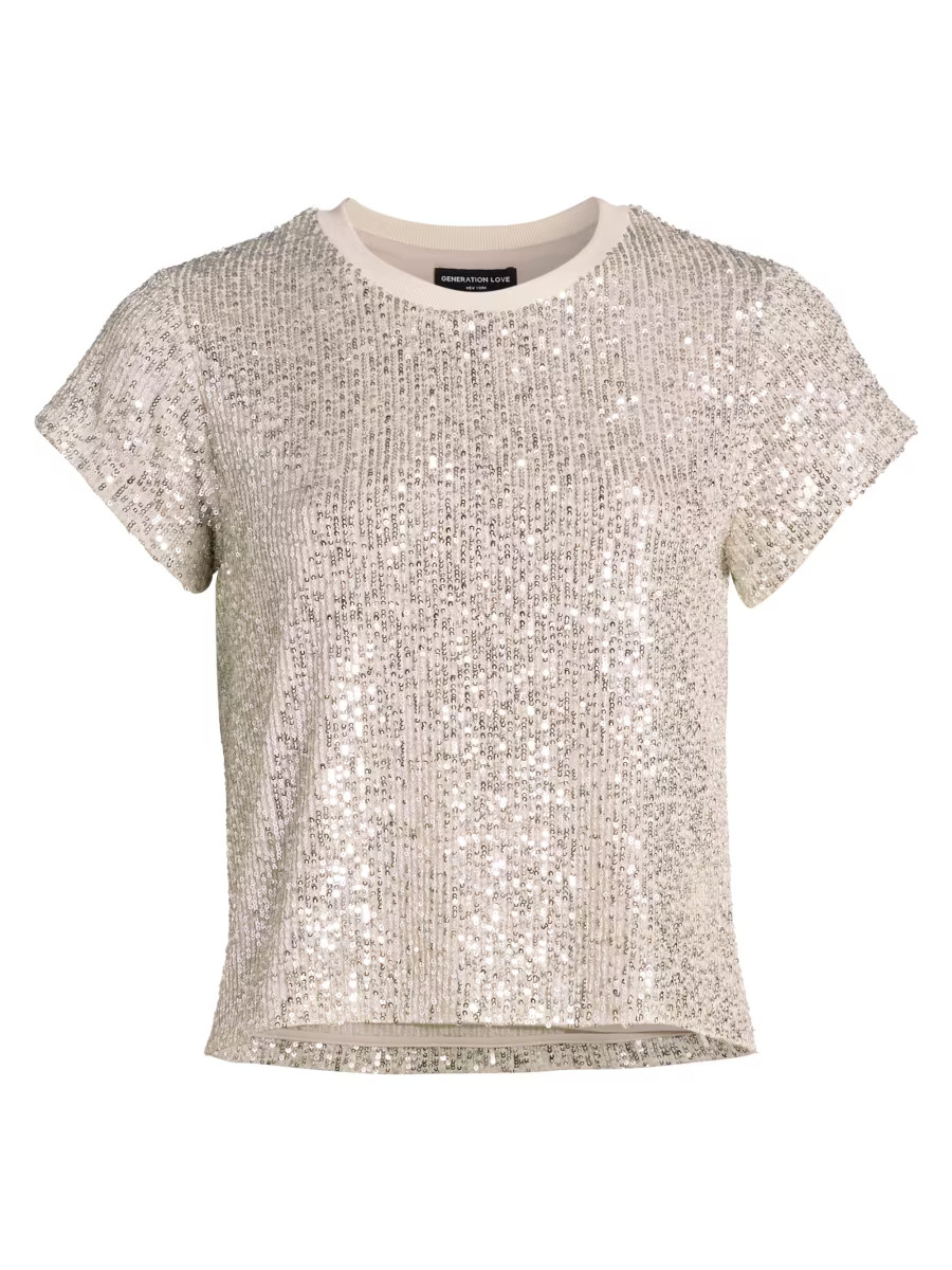 Generation Love Kai Sequin Top | Saks Fifth Avenue | Saks Fifth Avenue