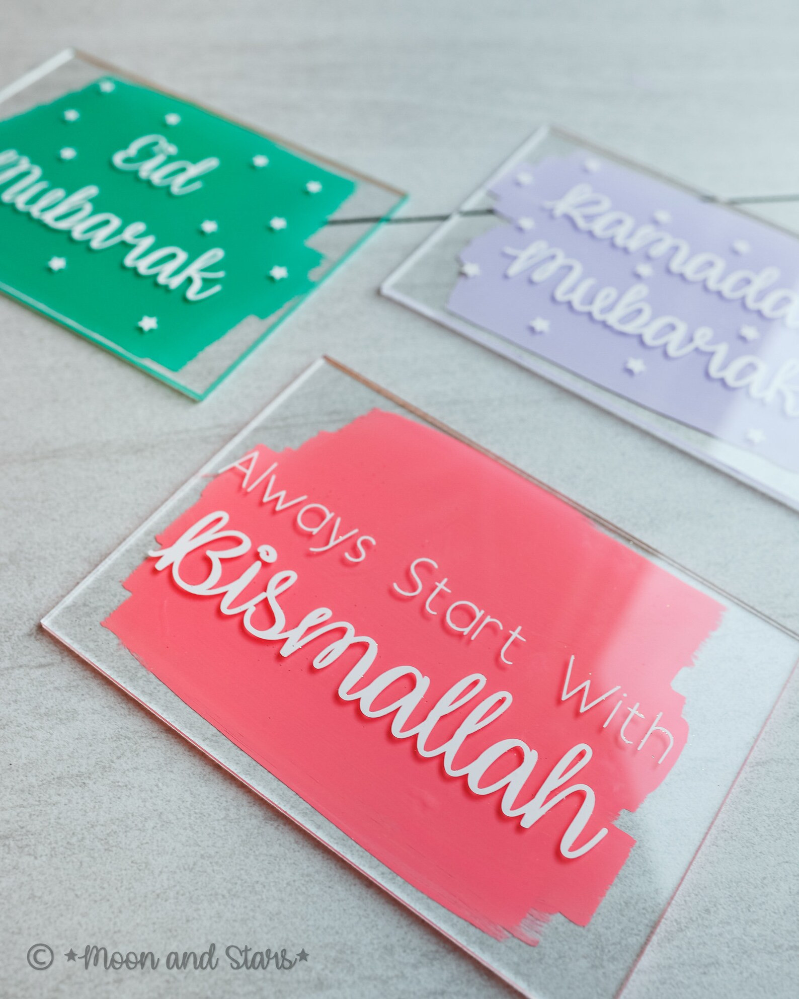 Acrylic Placards  Eid Ramadan Bismallah | Etsy | Etsy (US)