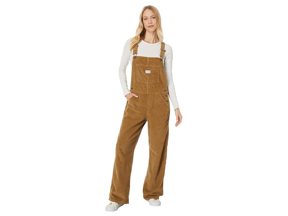 Levi's(r) Premium Full Length Baggy Overall Women's Overalls One Piece Ermine : MD, Corduroy/Cotton/Denim | Zappos
