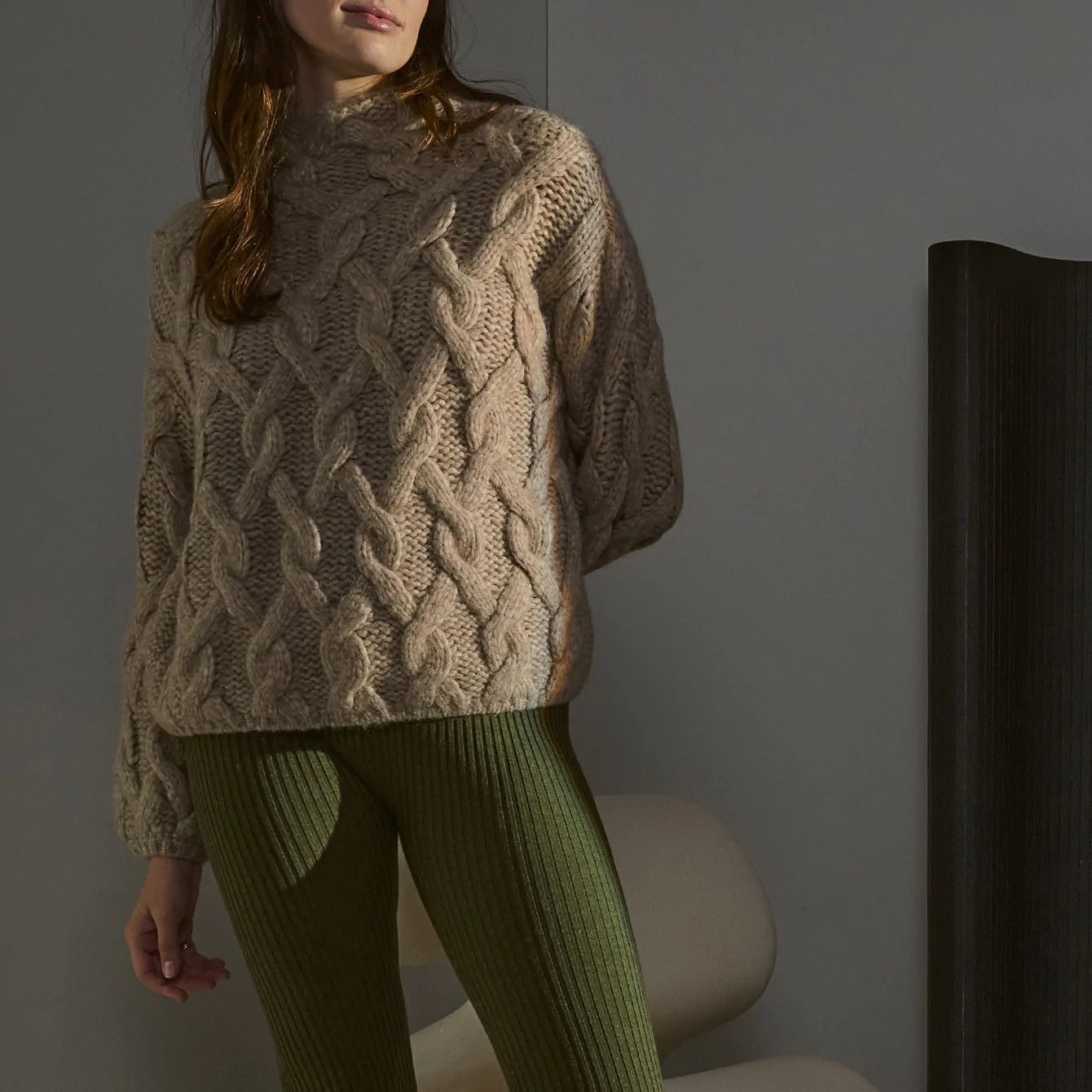 Lofty Wool Cable Pullover - Lunya | Lunya