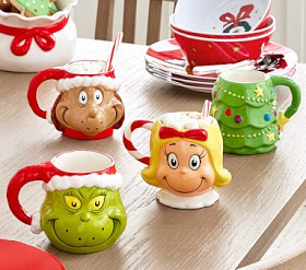 Dr. Seuss's The Grinch™ Kid Mugs, Set of 4 | Pottery Barn Kids