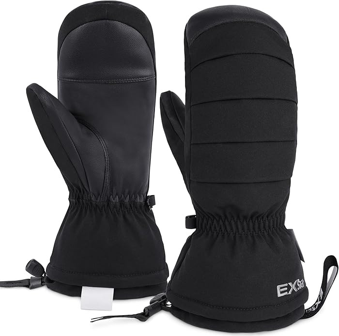 Ski Mittens for Women, Waterproof Snow Ski Gloves for Snowboard, Winter Warm Mitts with Touchscre... | Amazon (US)
