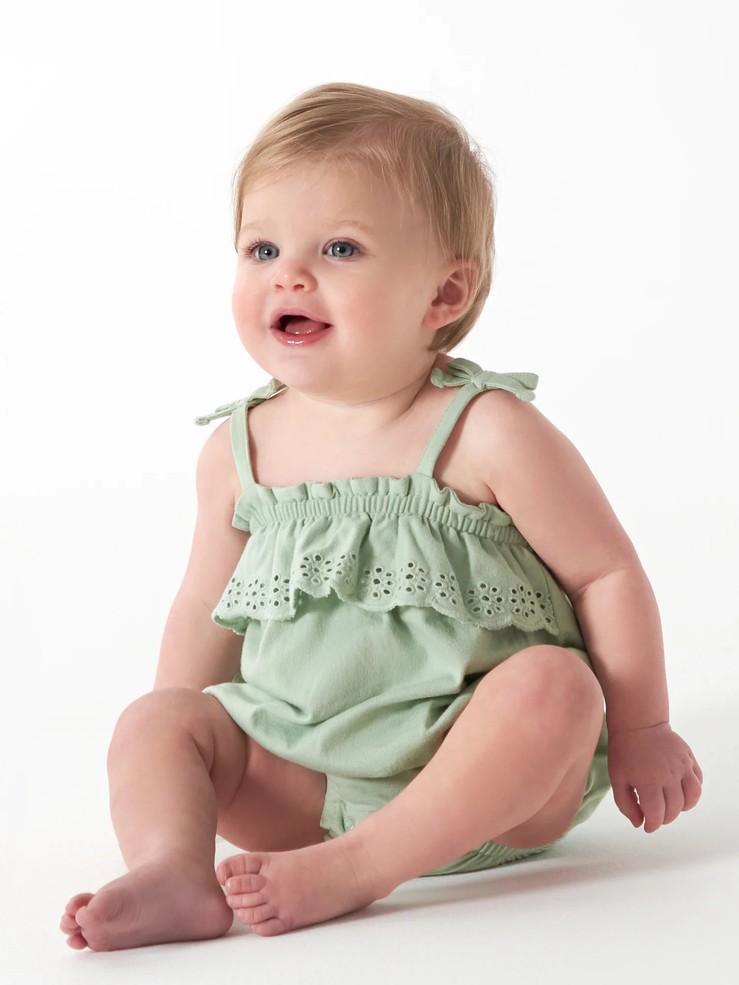 Modern Moments by Gerber Baby Girl Bubble Romper, Sizes 0 Month -12 Months | Walmart (US)