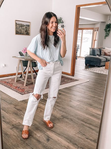 Free People tunic top, small
Oversized tee,
Abercrombie jeans, 26
Straight jeans, white jeans 

Spring outfits 
Spring outfit 
Vacation outfits 
Sandals 
Abercrombie and Fitch 
Amazon fashion
Travel outfits 



#LTKSale #LTKFind #LTKstyletip