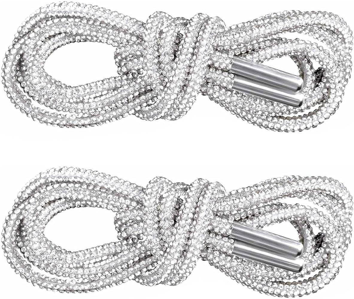 PAGOW 1Pairs Rhinestone Glitter Rope, Crystal Bling Bling Shiny Round Shoe Laces for Sneakers, Dr... | Amazon (US)