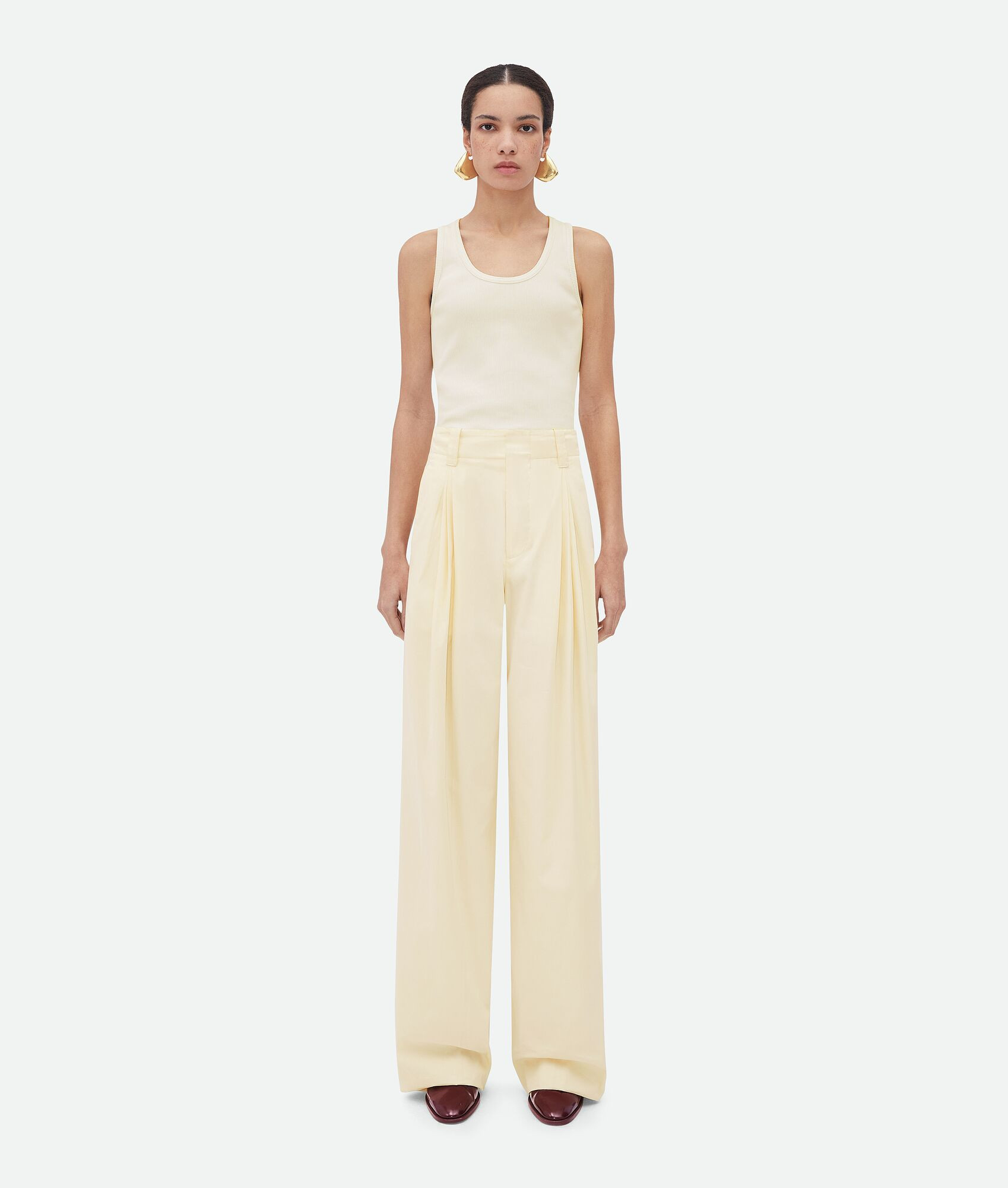 Cotton Silk Trousers | Bottega Veneta
