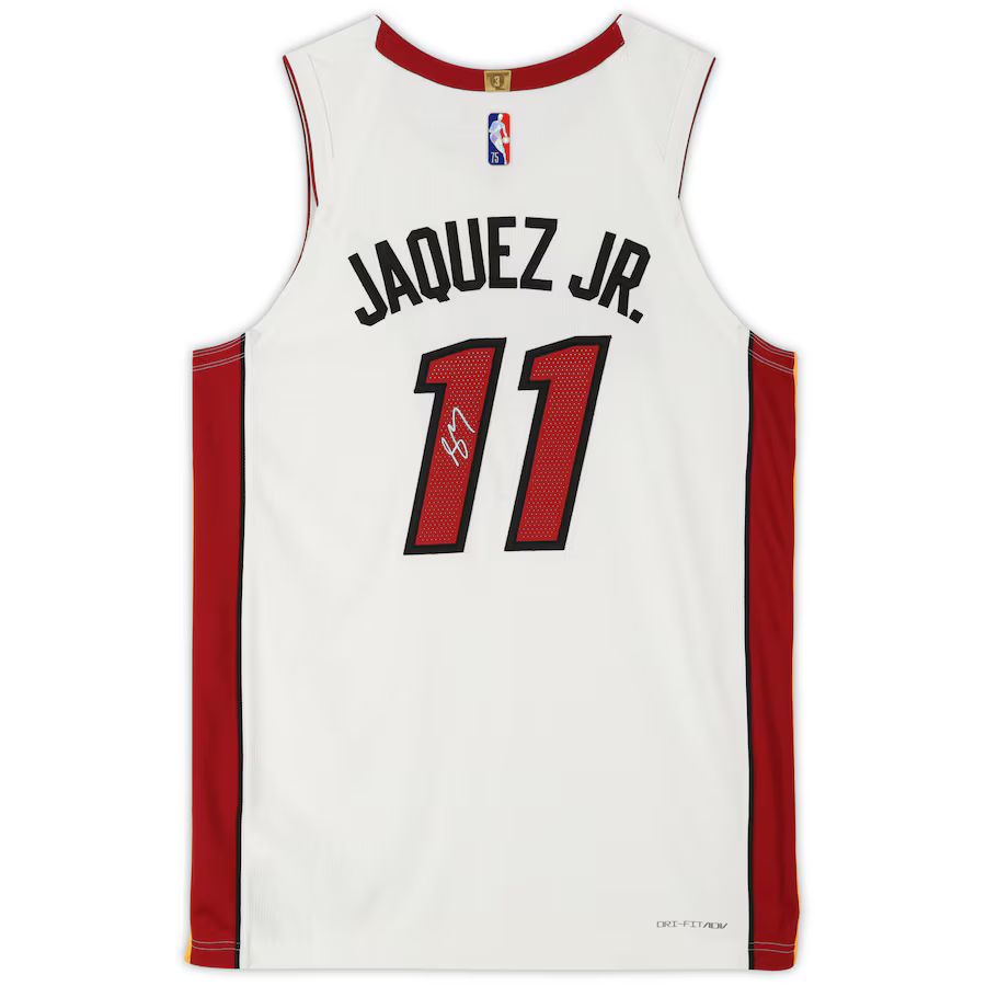 Jaime Jaquez Jr. Miami Heat Autographed Fanatics Authentic Nike White Association Authentic Jerse... | NBA store