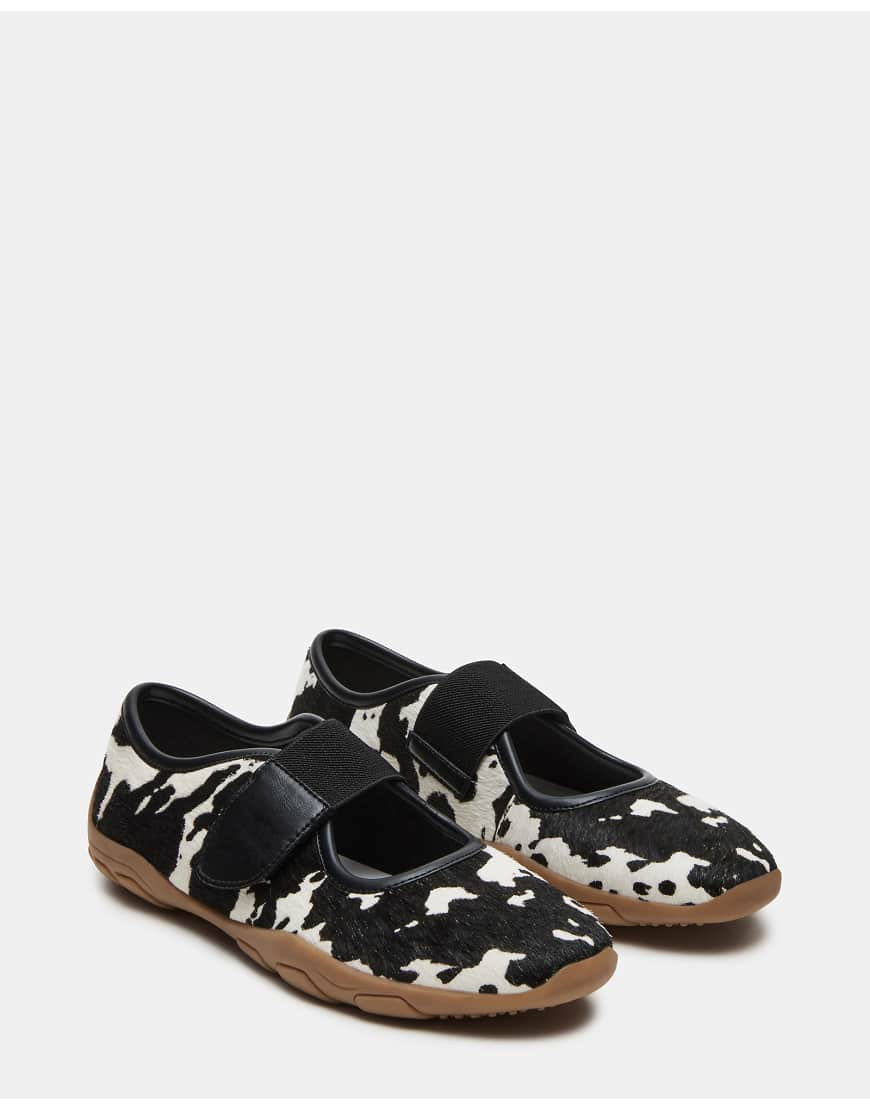 Steve Madden Scooter ballet trainers in cow-Multi | ASOS (Global)