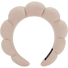 Spa Headbands for Washing Face or Makeup, Sponge Bubble Skincare Headbands, Puffy Terry Cloth Hai... | Amazon (US)