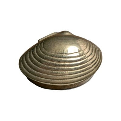 Vintage Brass Clamshell Hinged Lid Trinket Box | eBay US
