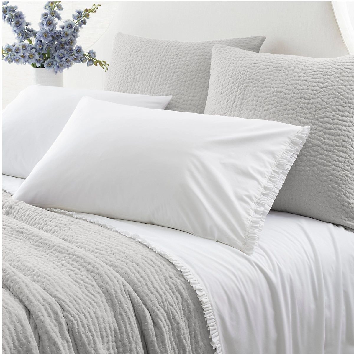 Classic Ruffle White Sheet Set | Annie Selke