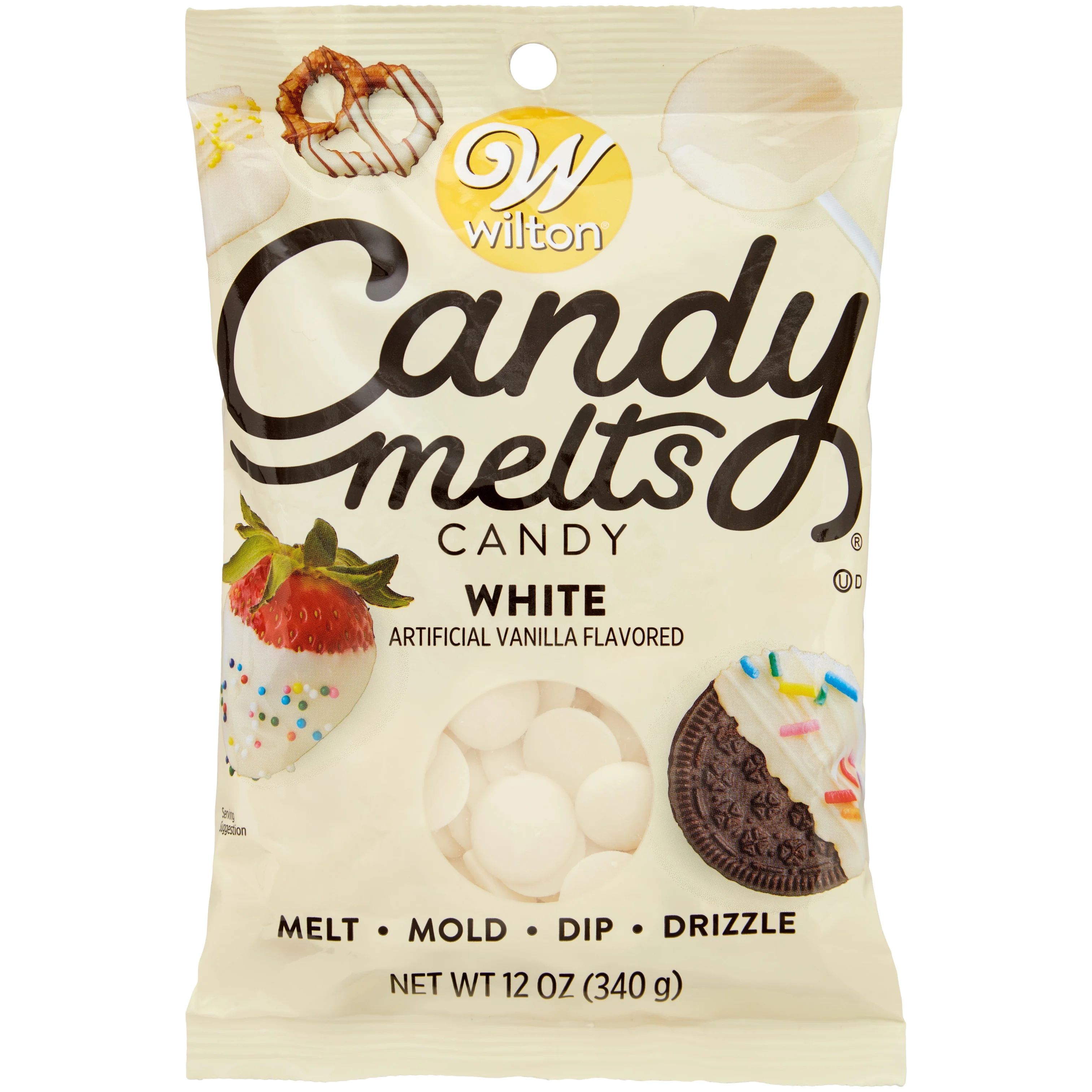 Wilton Vanilla Candy Melts, Mini White Chocolate Chips for Cake Pops, Cookies and Wafers, 12 oz. | Walmart (US)