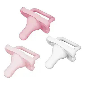 Dr. Brown's HappyPaci 100% Silicone Baby Pacifier, Contoured One-Piece Design, Light Pink/Pink/Wh... | Amazon (US)