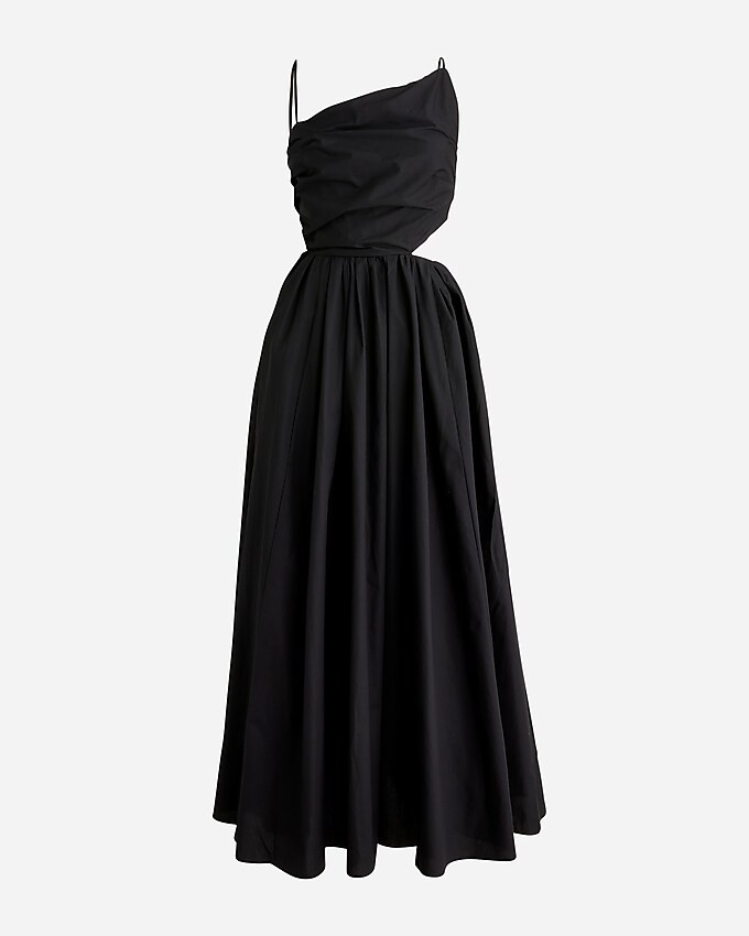 Collection side-cutout midi dress in cotton poplin | J. Crew US