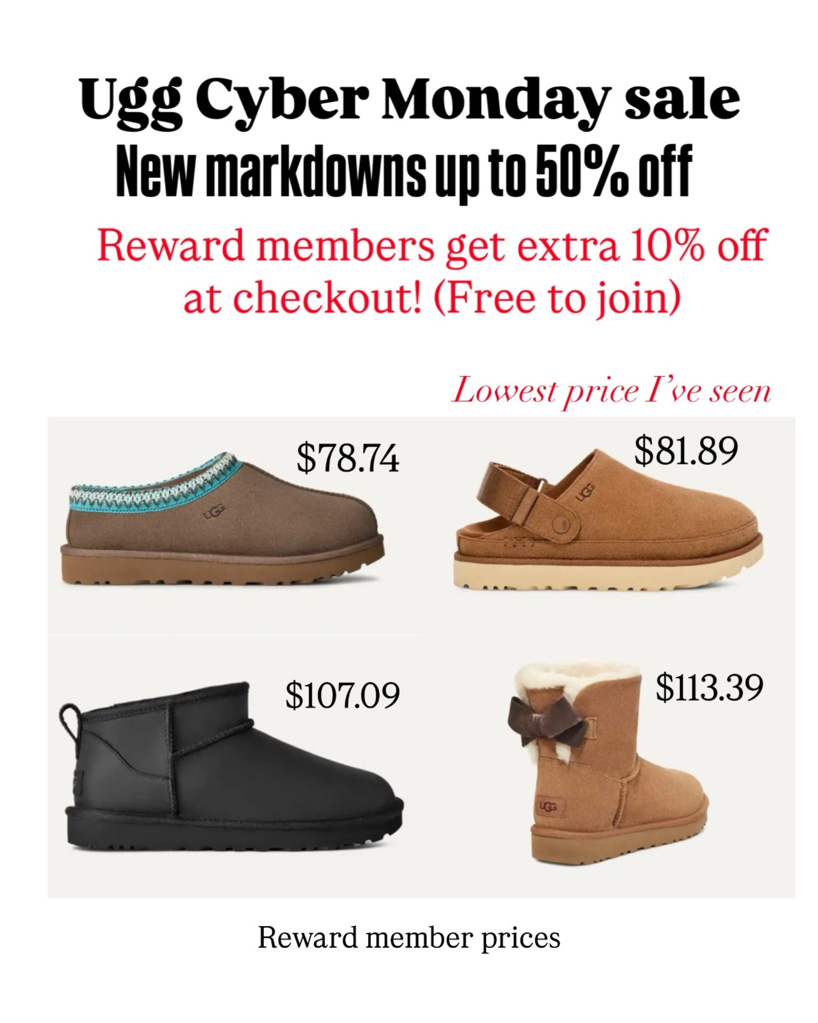 Uggs 


#LTKCyberWeek #LTKFindsUnder100 #LTKSaleAlert