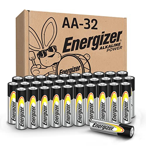 Energizer AA Batteries, Alkaline Power Double A Battery Alkaline, 32 Count | Amazon (US)