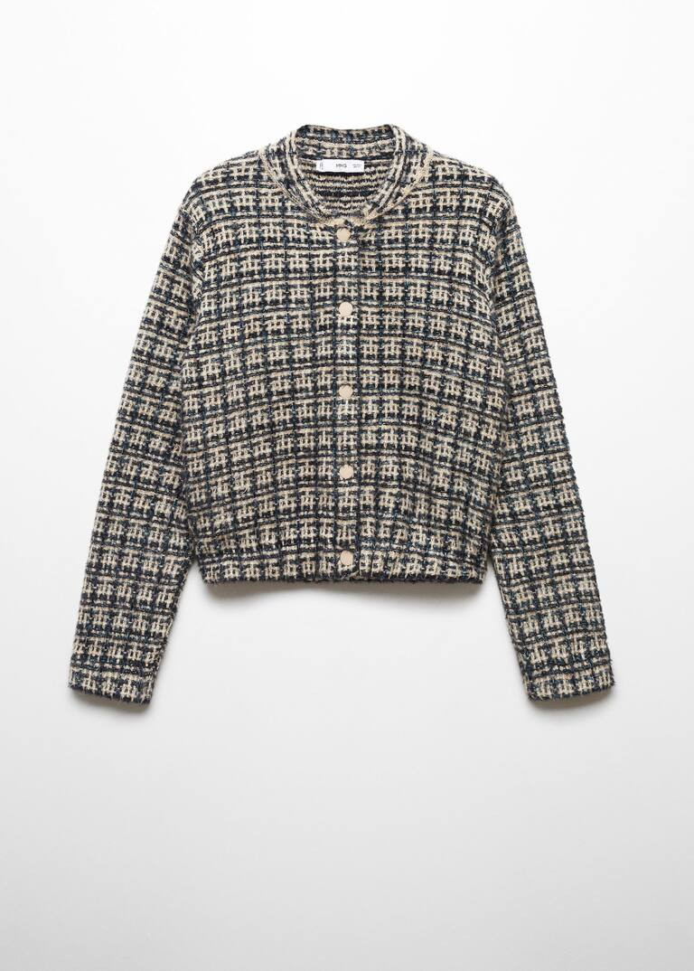Tweed bomber jacket -  Women | Mango USA | MANGO (US)
