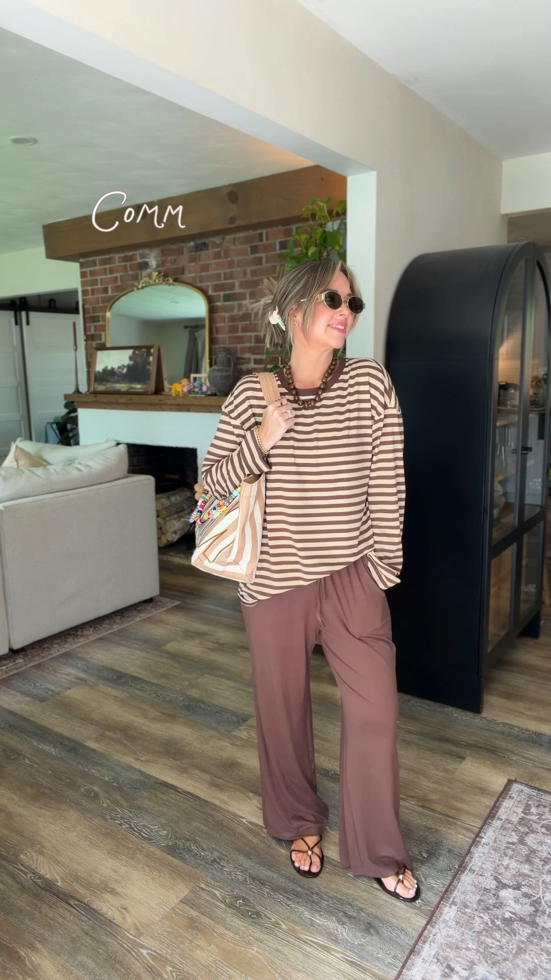 Latest Amazon order 🤎 can’t get enough of the last two wide leg sweats and striped tees!! Have already worn all of them on repeat. Comment SHOP the links to everything!⛓️‍💥

#LTKootd #LTKmomlife