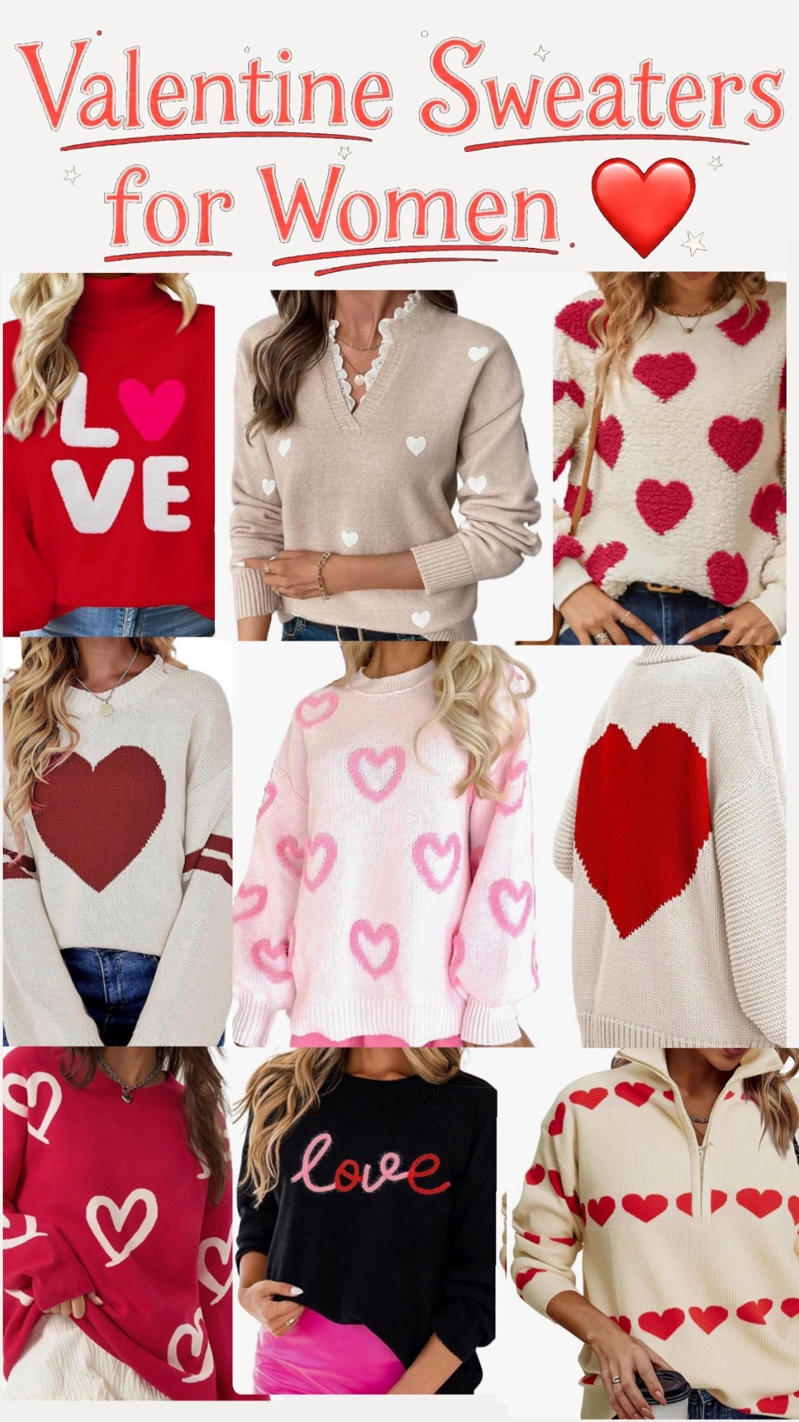 Valentine Sweaters for Women ❤️💜

#LTKootd