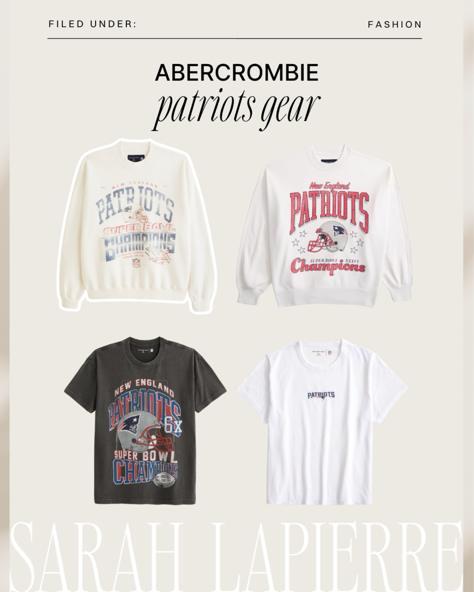 The cutest items for football season! Love the patriots gear 🫶🏼

#LTKStyleTip