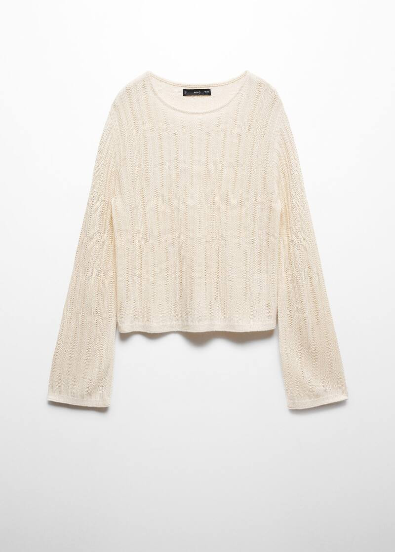 Flared sleeve drained pullover -  Women | Mango USA | MANGO (US)