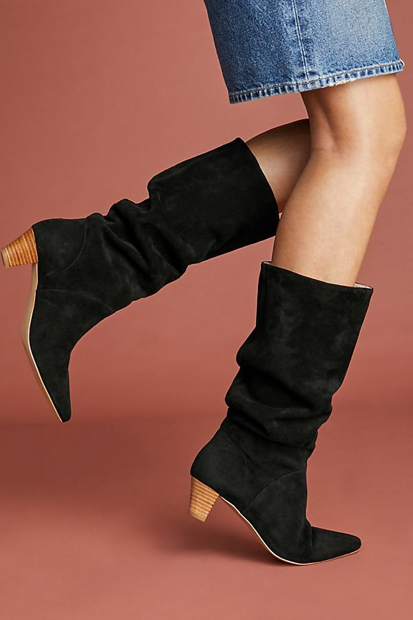 Silent D Kitten-Heeled Riding Boots | Anthropologie (US)