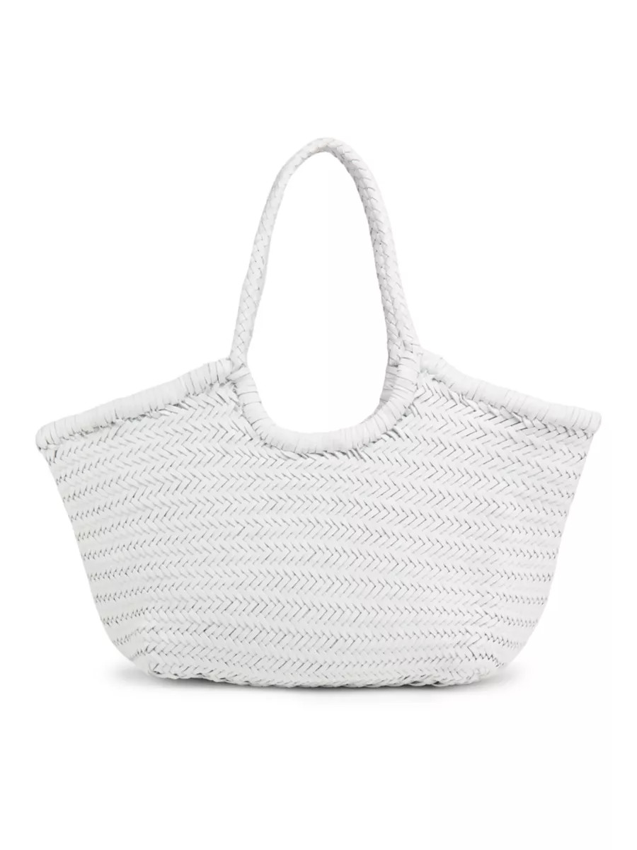 Nantucket Woven Leather Basket Bag | Saks Fifth Avenue