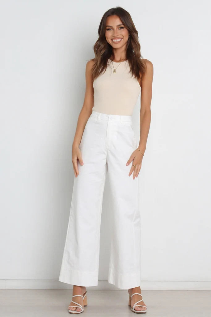 Hilary Pant - White | Petal & Pup (US)