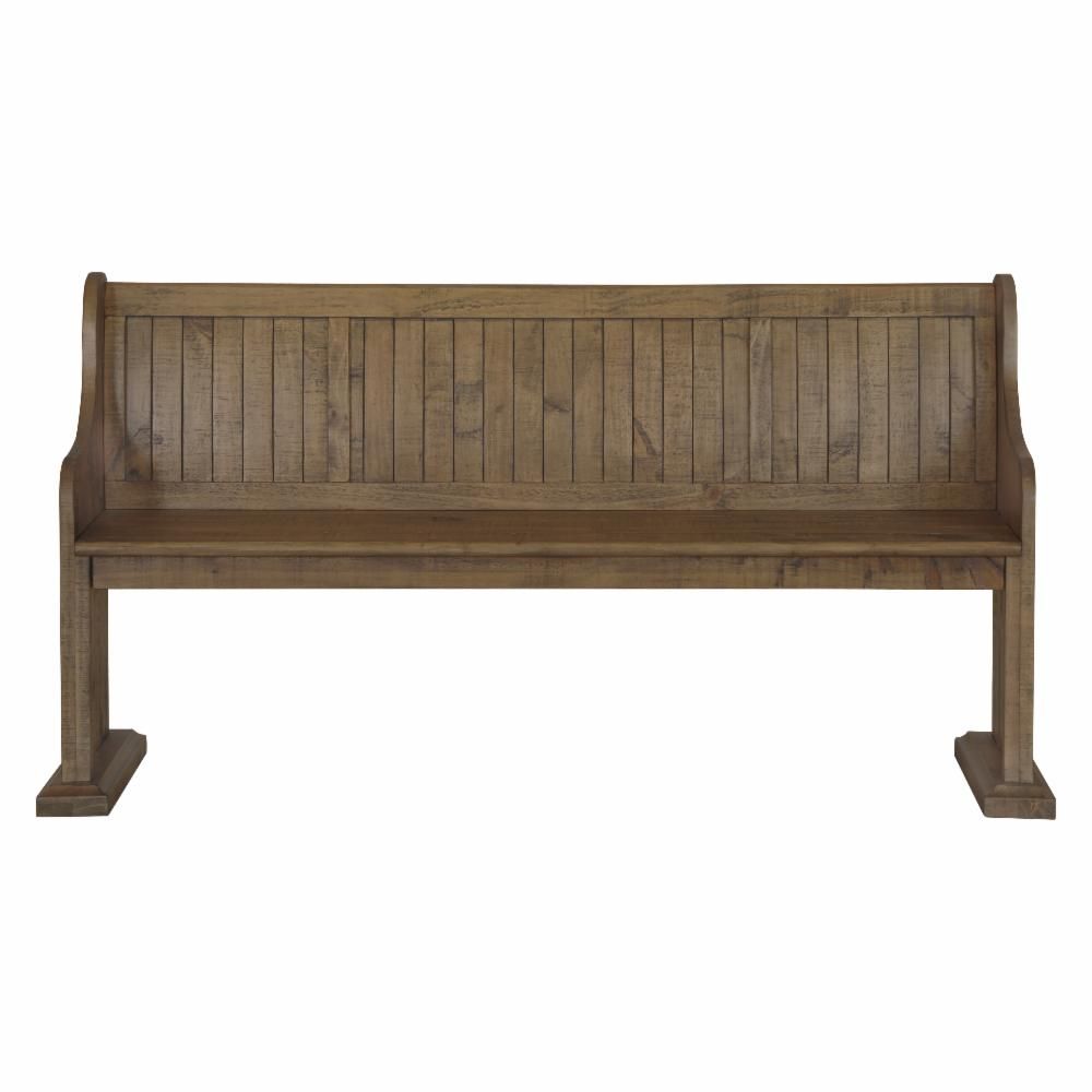 Magnussen Willoughby Wood Dining Bench | Hayneedle