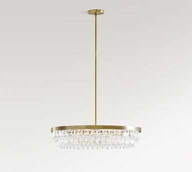 Clarissa Modern Round Chandelier (28") | Pottery Barn (US)
