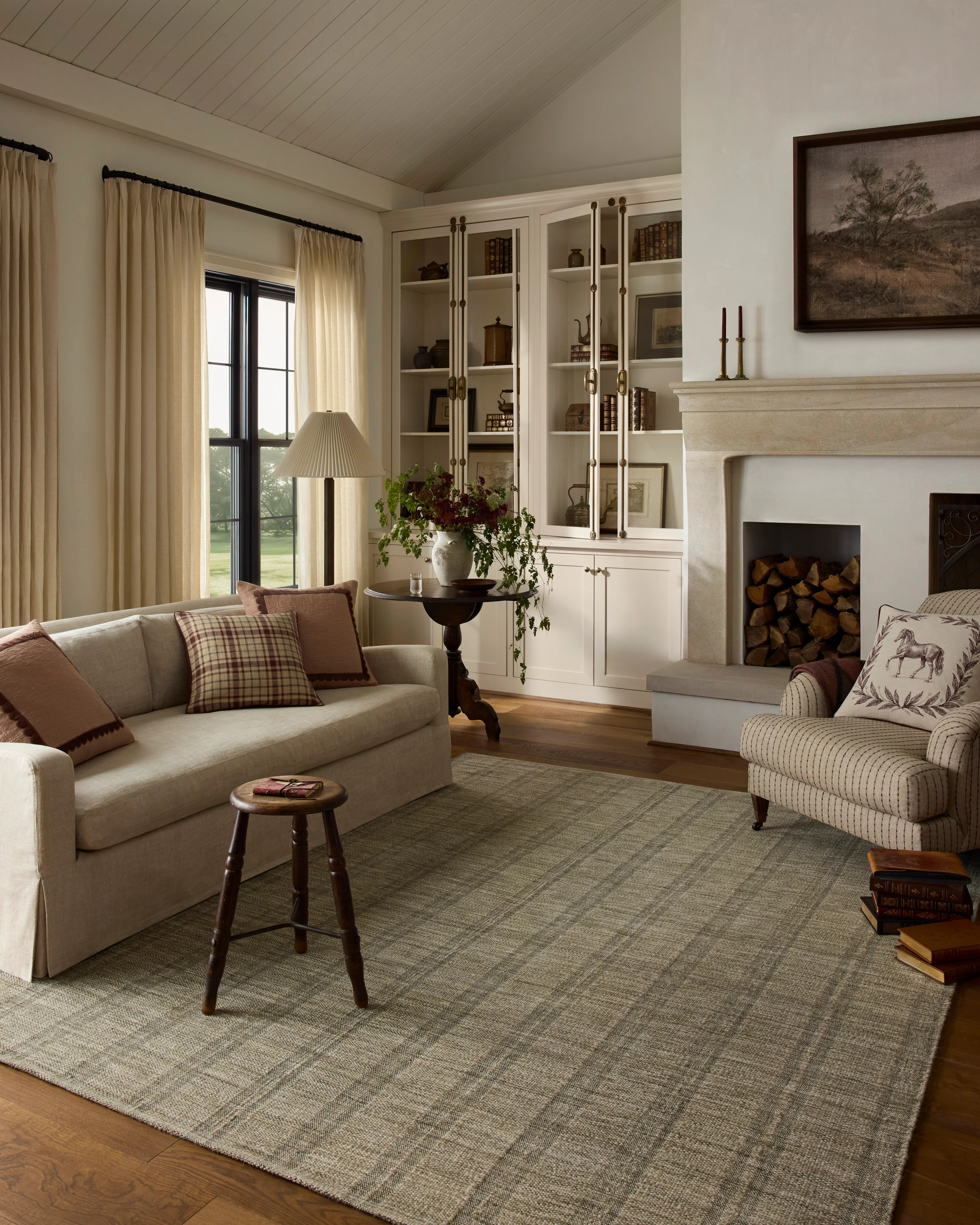 Chris Loves Julia x Loloi-Eugene-EUG-01-Herb, Ivory | Rugs Direct