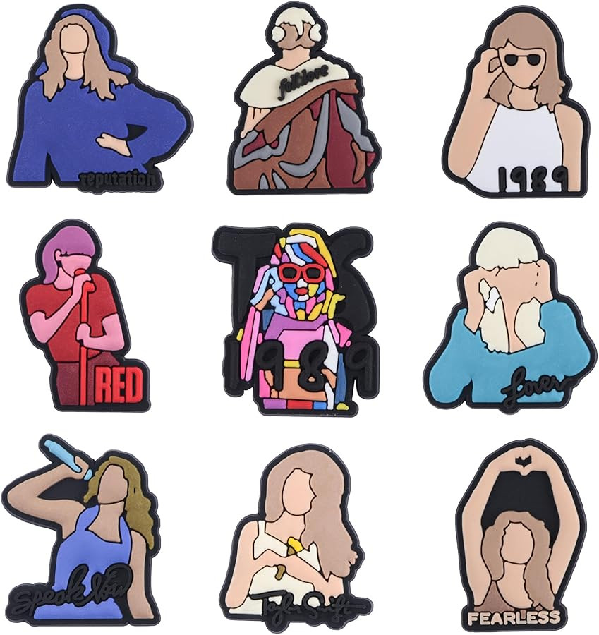 Beamandi Singer Shoe Charms American Popular Singer Shoe Decoration for Women Girls Teens Men Boy... | Amazon (US)