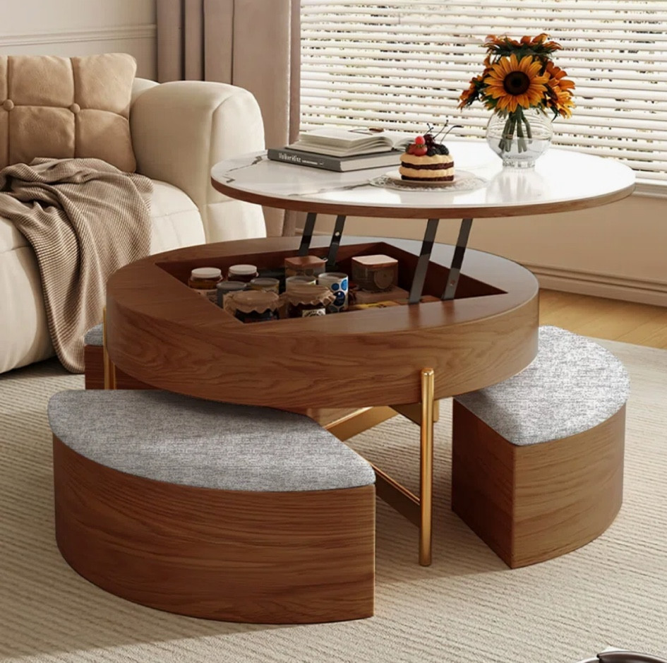 coffee table with storage and stools 

#LTKHome