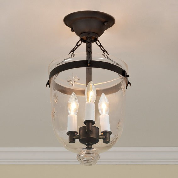 Mini Smokebell Semi-Flush Ceiling Lantern | Shades of Light