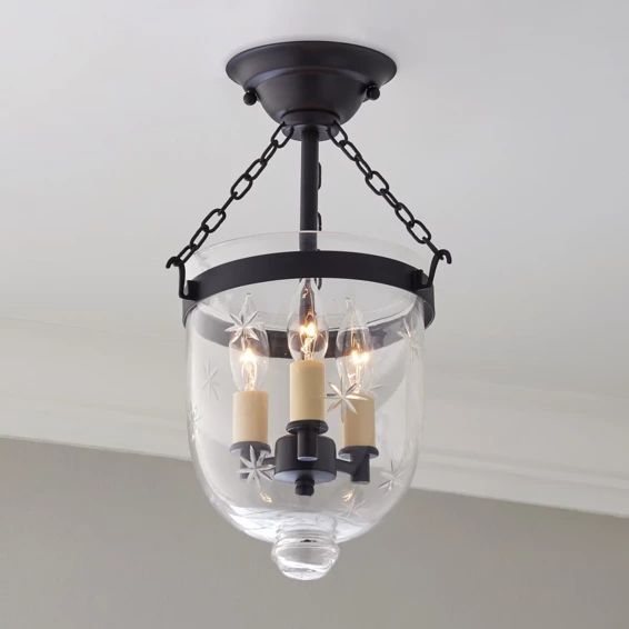 Mini Smokebell Semi-Flush Ceiling Lantern | Shades of Light