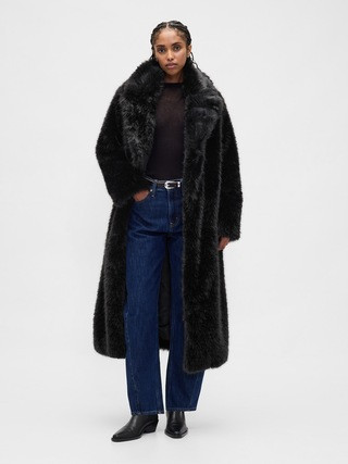Faux Fur Long Coat | Gap (CA)